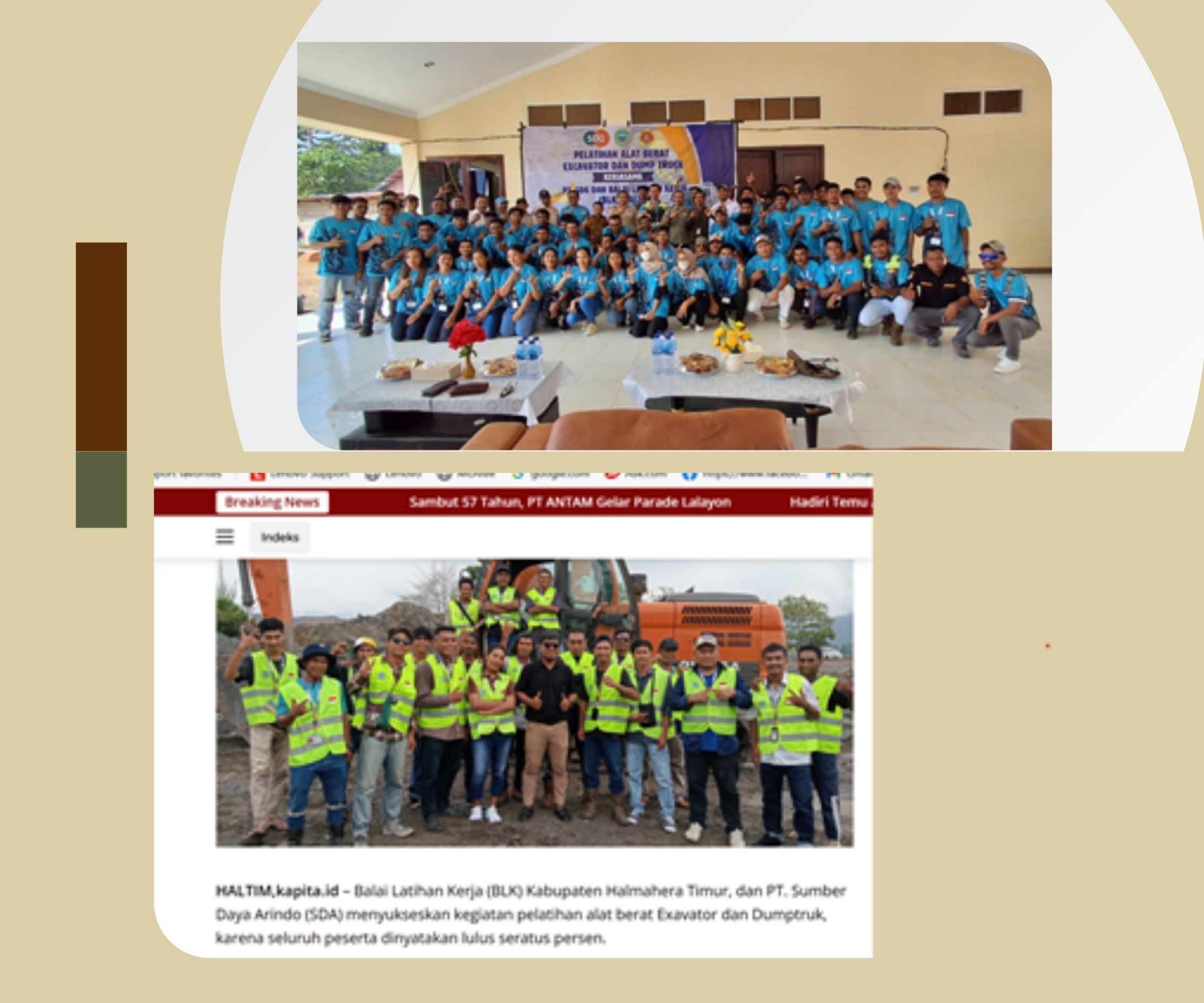 Peningkatan Kompetensi Tenaga Kerja Lokal melalui Sertifikasi BLK Pelatihan Alat Berat Dump Truck dan Excavator di Kecamatan Maba dan Kecamatan Kota Maba